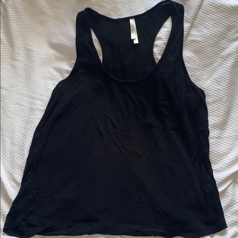 Black Tank Top with Pocket